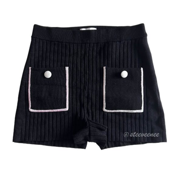 Iris Apfel x H&M Ribbed Knit Shorts - Picture 1 of 6